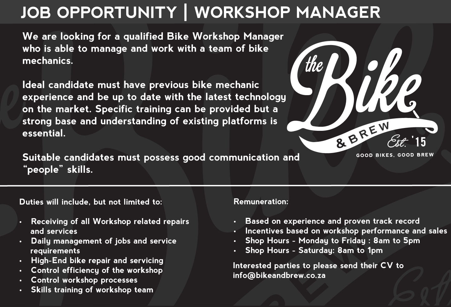 Bike-and-Brew---Career-Ad---Workshop-Manager